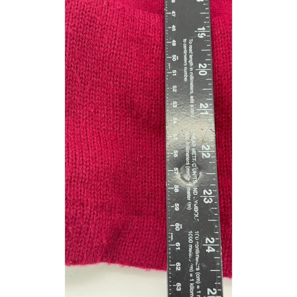 Vintage Letterman Cardigan Sweater Red Wool Chenille "S" Patch Varsity S - Picture 7 of 10